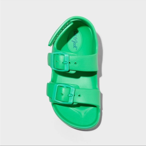 Cat & Jack Toddler Ade Footbed Sandals - Green - Size 9 - NWT - Picture 8 of 9